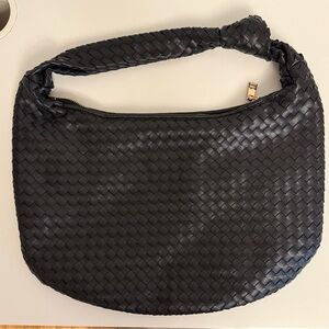 NWOT Anthropologie Large Black Brigitte bag by Melie Bianco. Never worn.